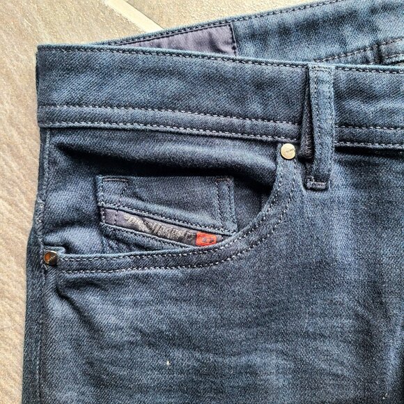Diesel Thommer Slim Skinny Stretch Dark Blue Wash Jeans Size W30 x L32 - Picture 3 of 8
